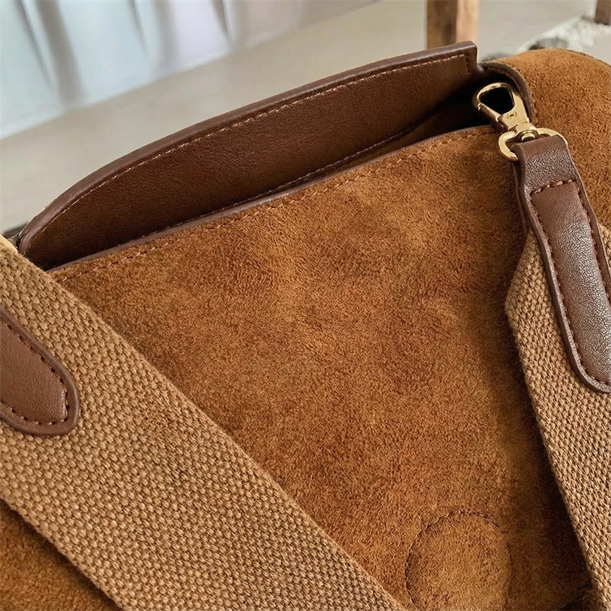 Mayla - Soft Suede Everyday Crossbody Tote