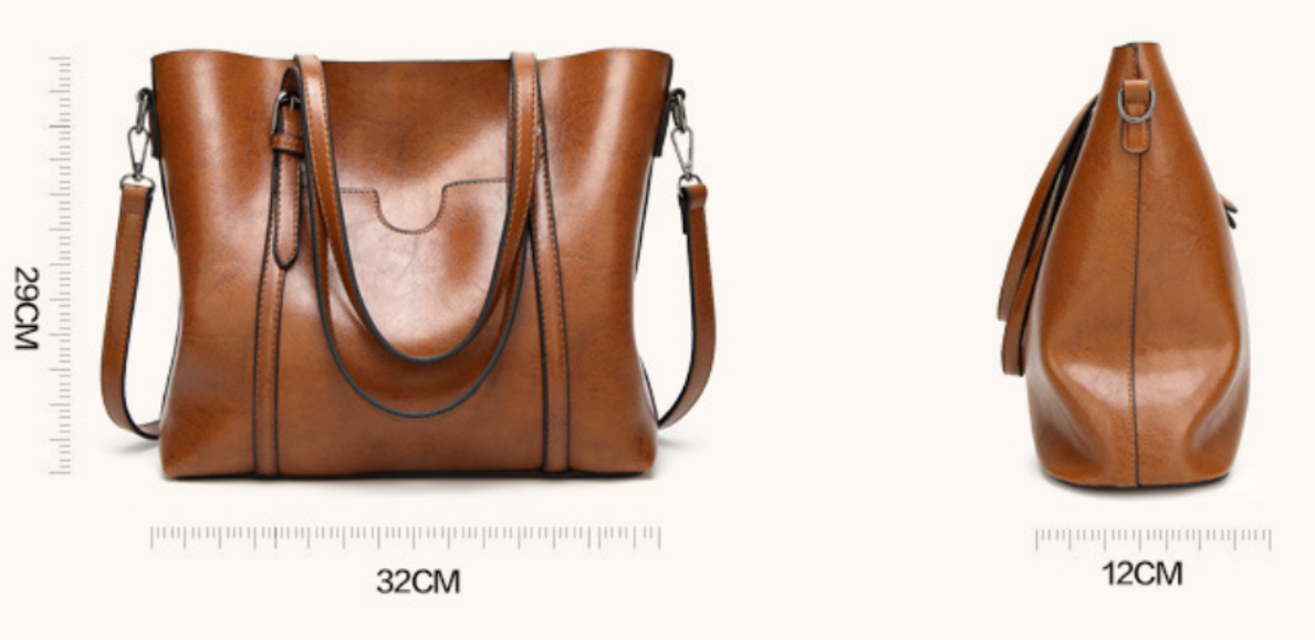 Savora™ | Sleek Leather Shoulder Bag