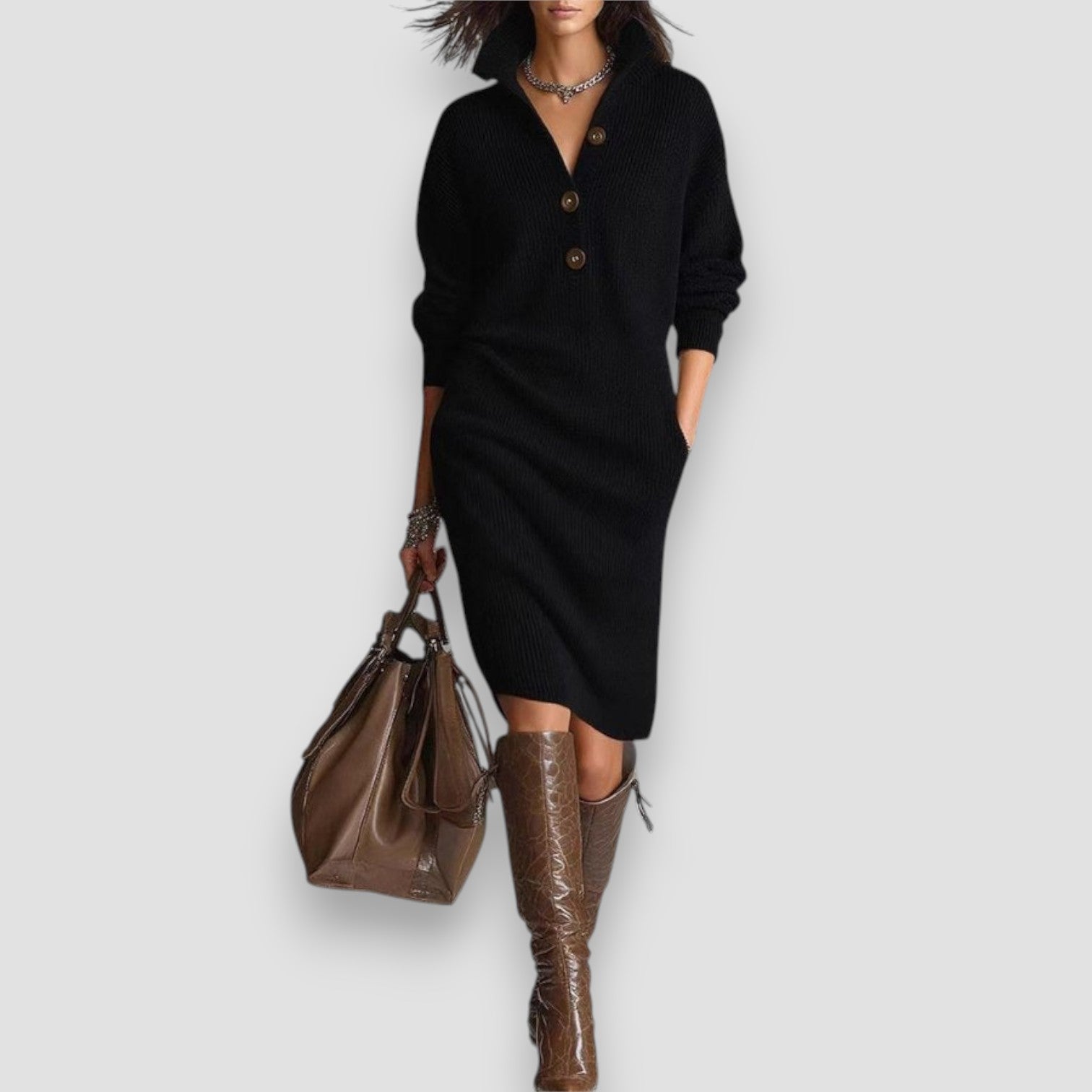 Savora™ | Warm Knit Dress