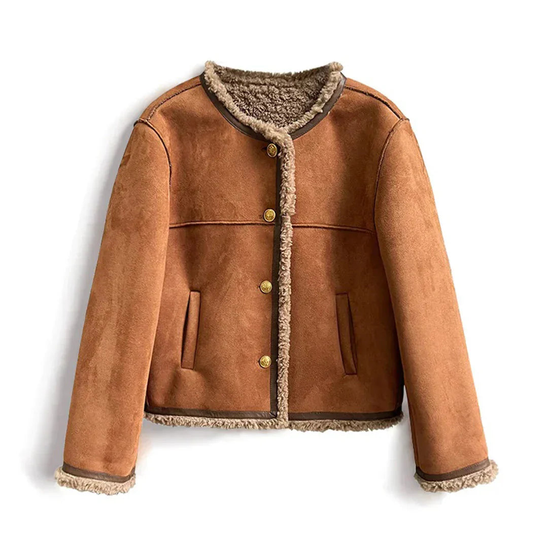 Savora™ - Shearling Button Jacket