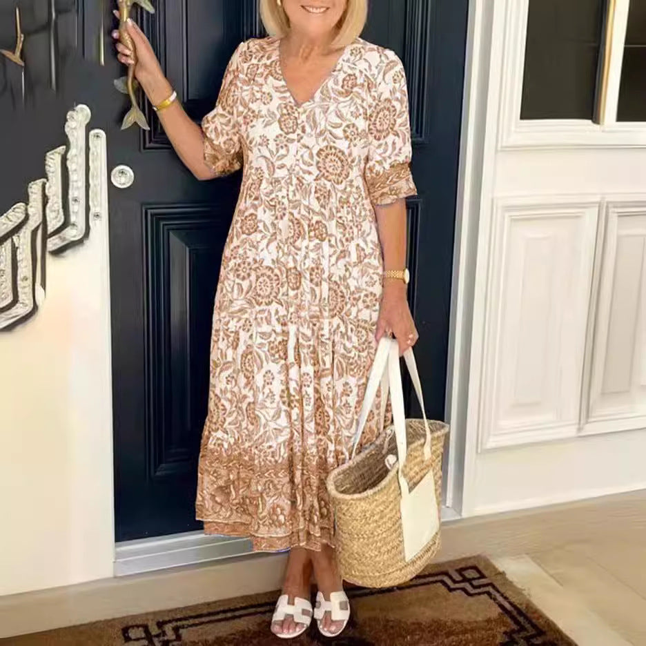 Savora™ – Bohemian Floral Maxi Dress