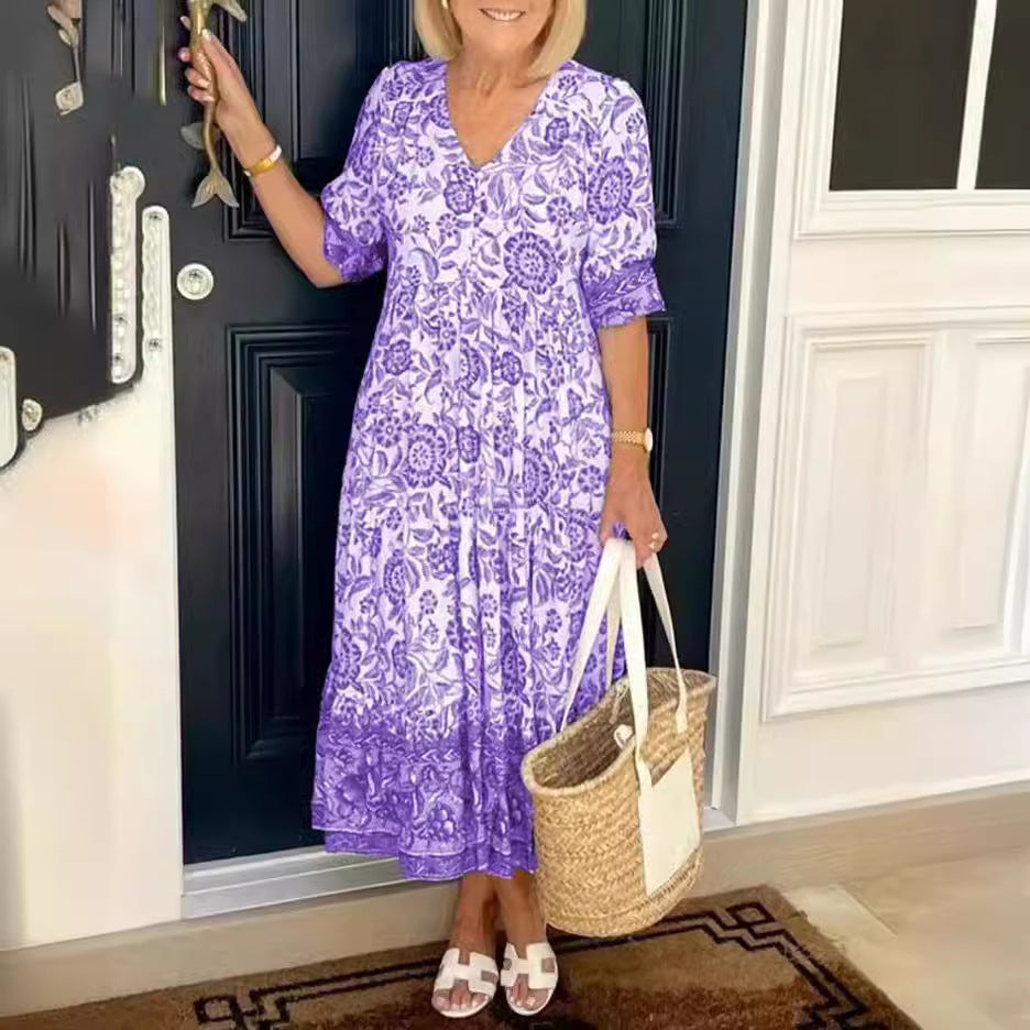 Savora™ – Bohemian Floral Maxi Dress