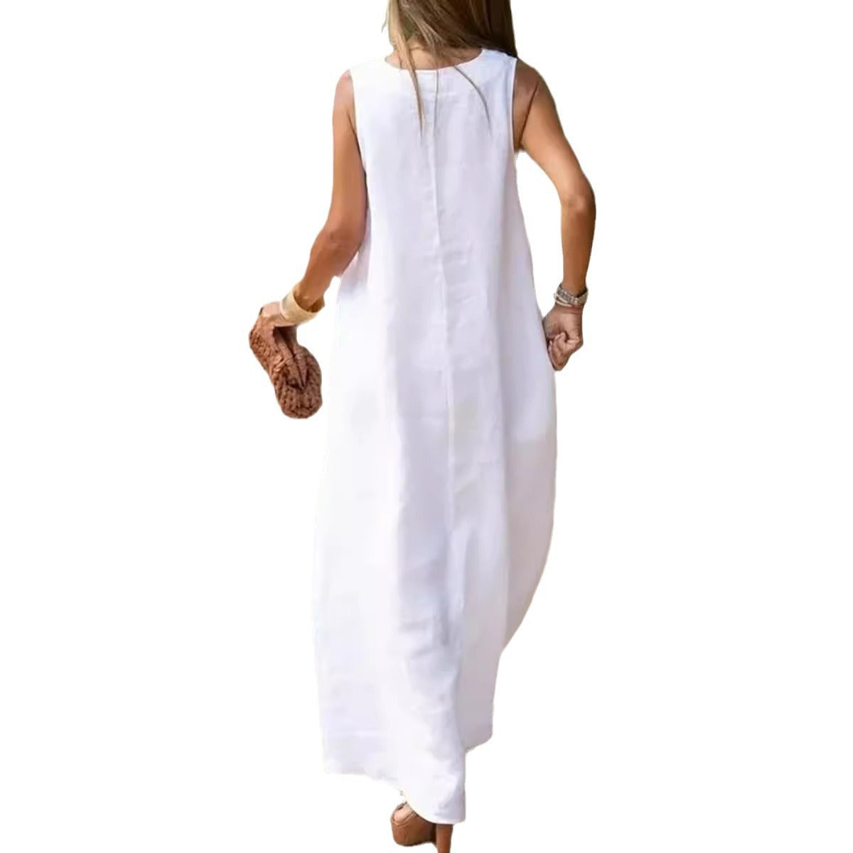 Savora™ – Sleeveless V-Neck Maxi Dress
