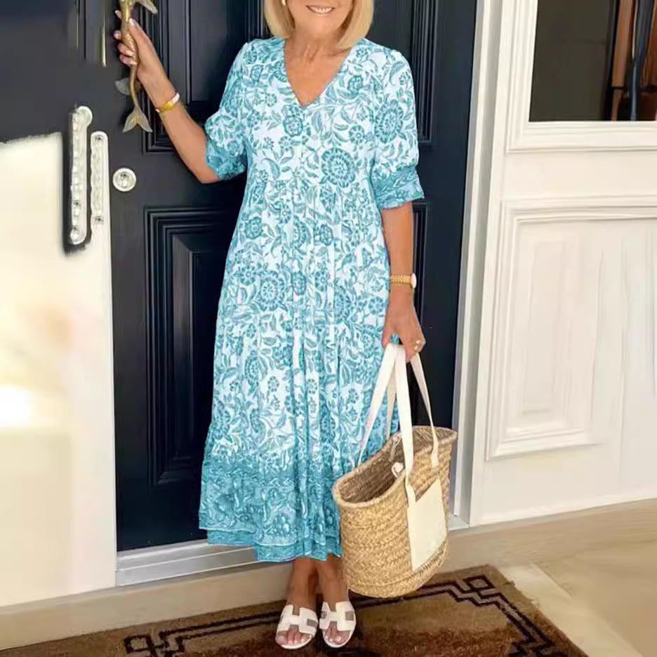 Savora™ – Bohemian Floral Maxi Dress