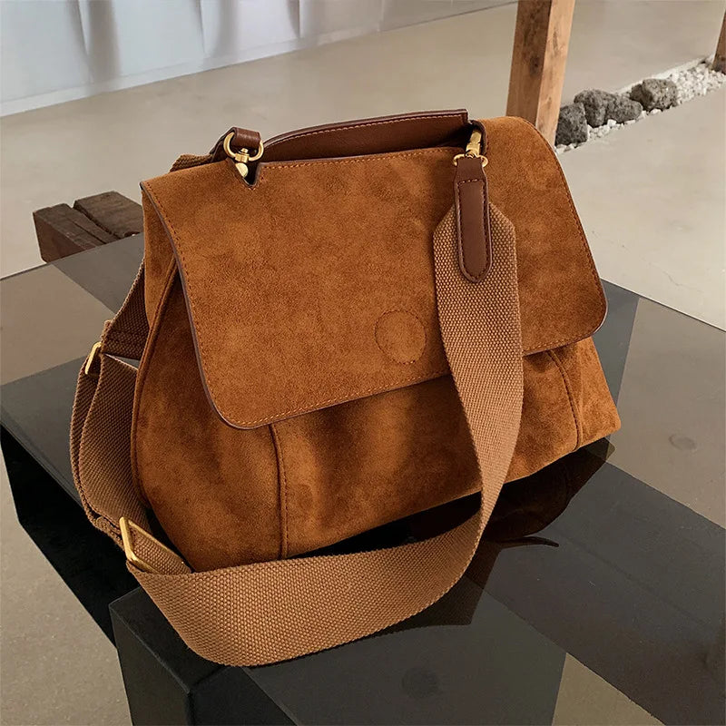 Mayla - Soft Suede Everyday Crossbody Tote