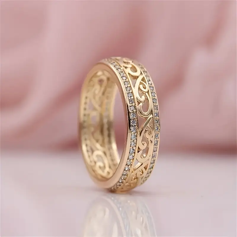 Savora™ - Bright Hollow Gold Ring