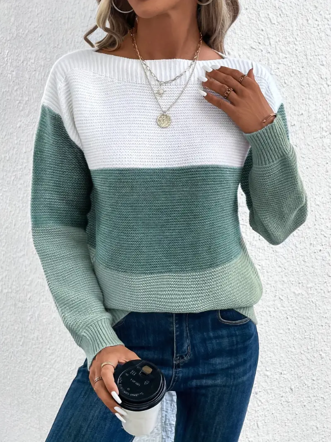 Savora™ - Elegant Long-Sleeve Sweater