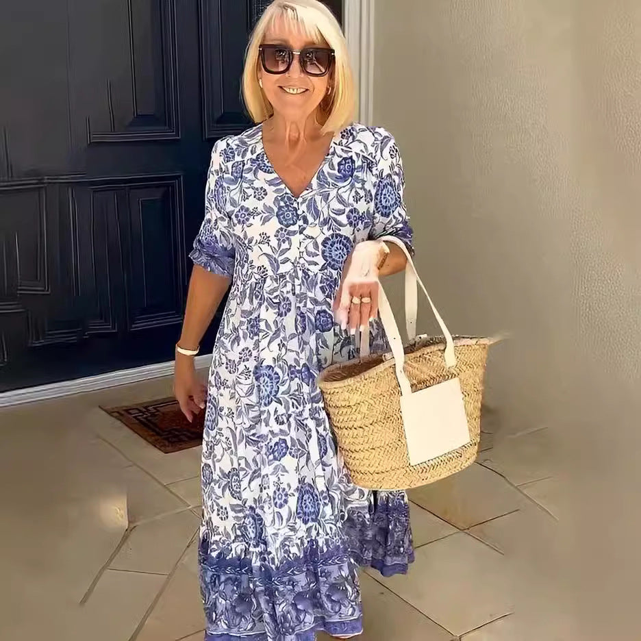 Savora™ – Bohemian Floral Maxi Dress