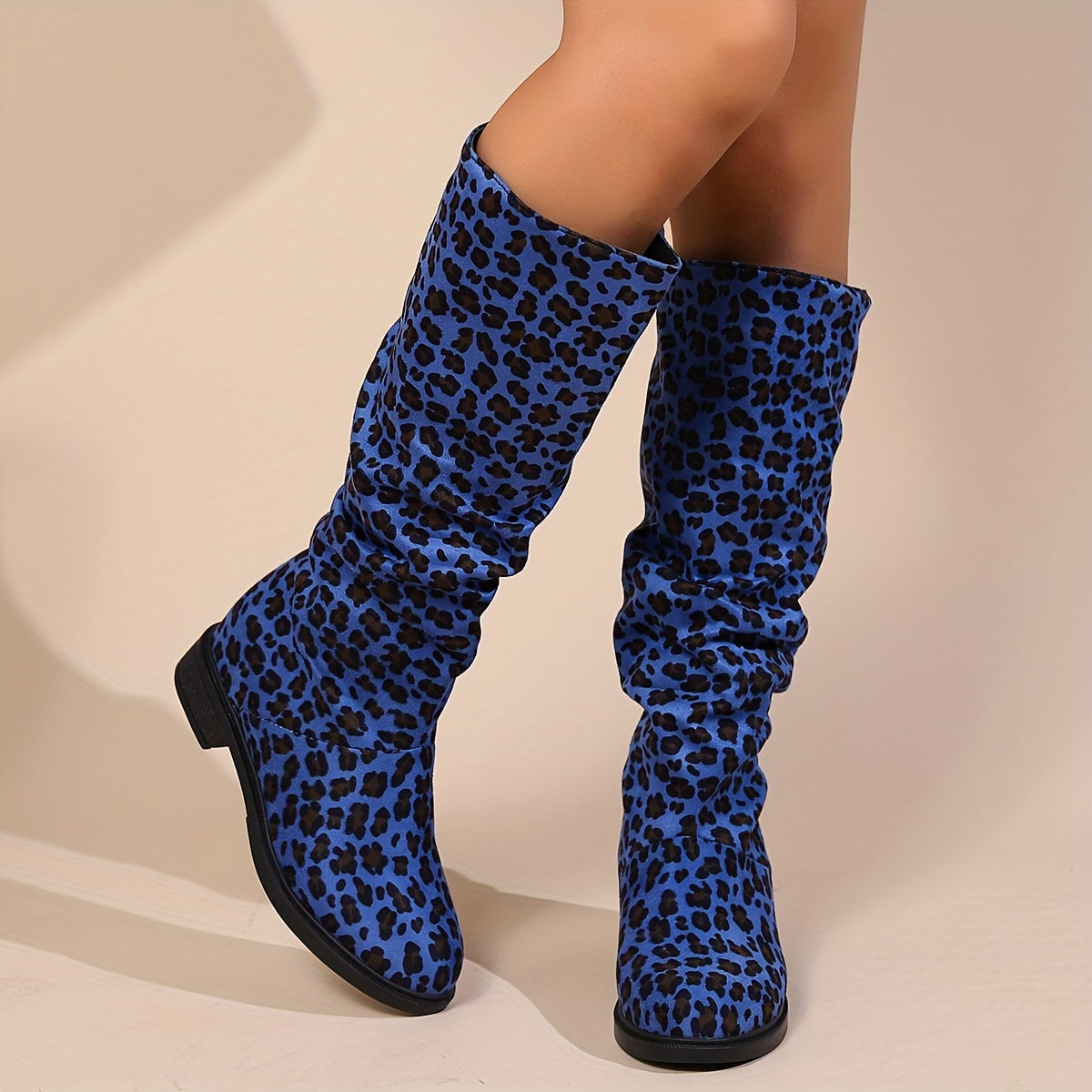 Savora™ - Leopard Print Mid-Calf Boots