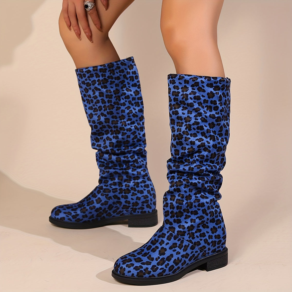 Savora™ - Leopard Print Mid-Calf Boots