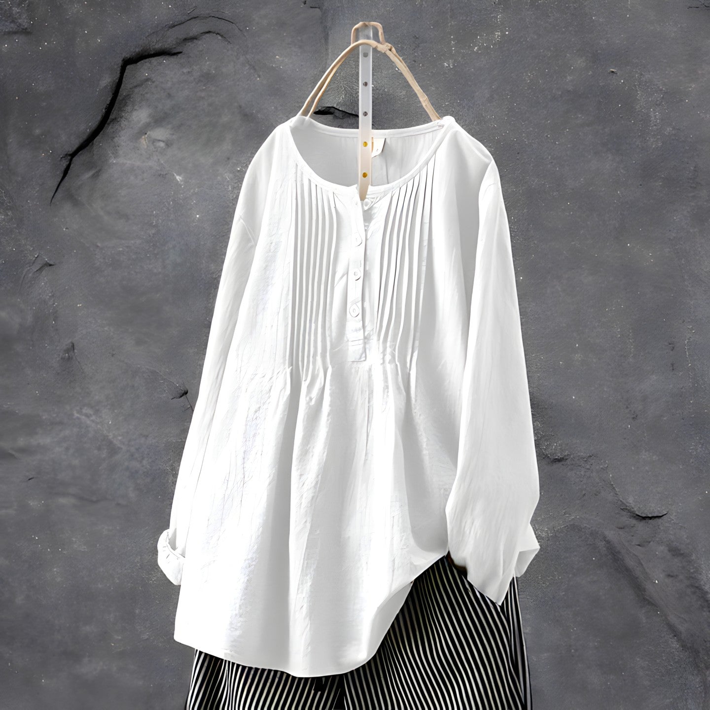 Savora™ – Pleated Button Blouse