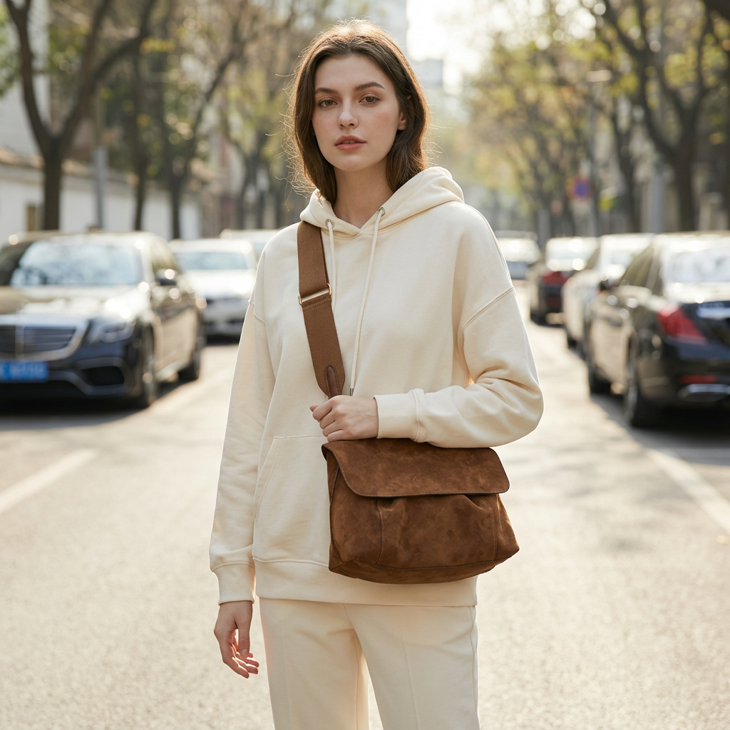 Mayla - Soft Suede Everyday Crossbody Tote