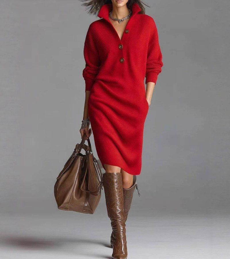 Savora™ | Warm Knit Dress