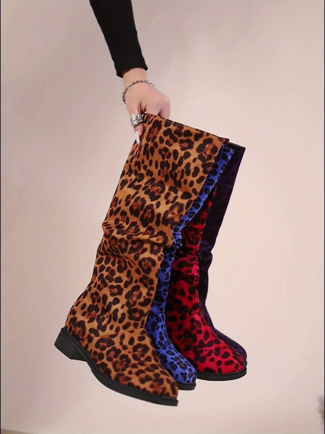 Savora™ - Leopard Print Mid-Calf Boots