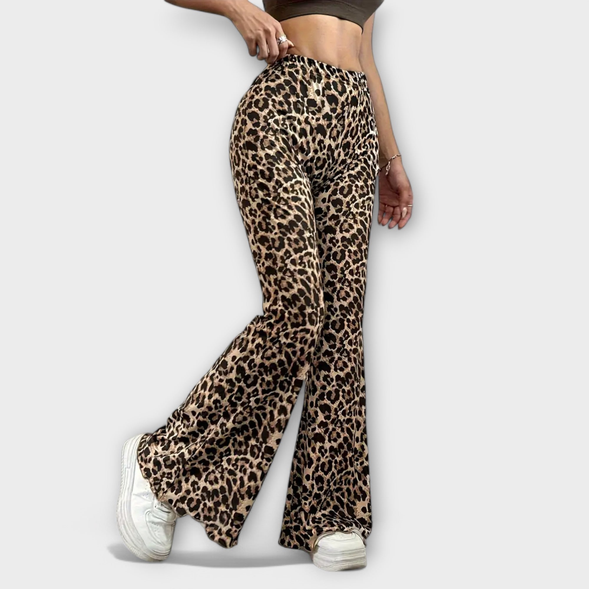 Savora™ Leopard Bootcut Trousers
