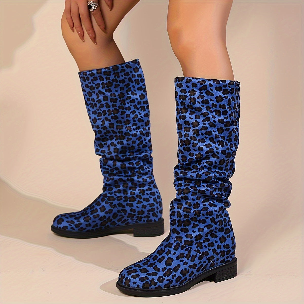Savora™ - Leopard Print Mid-Calf Boots
