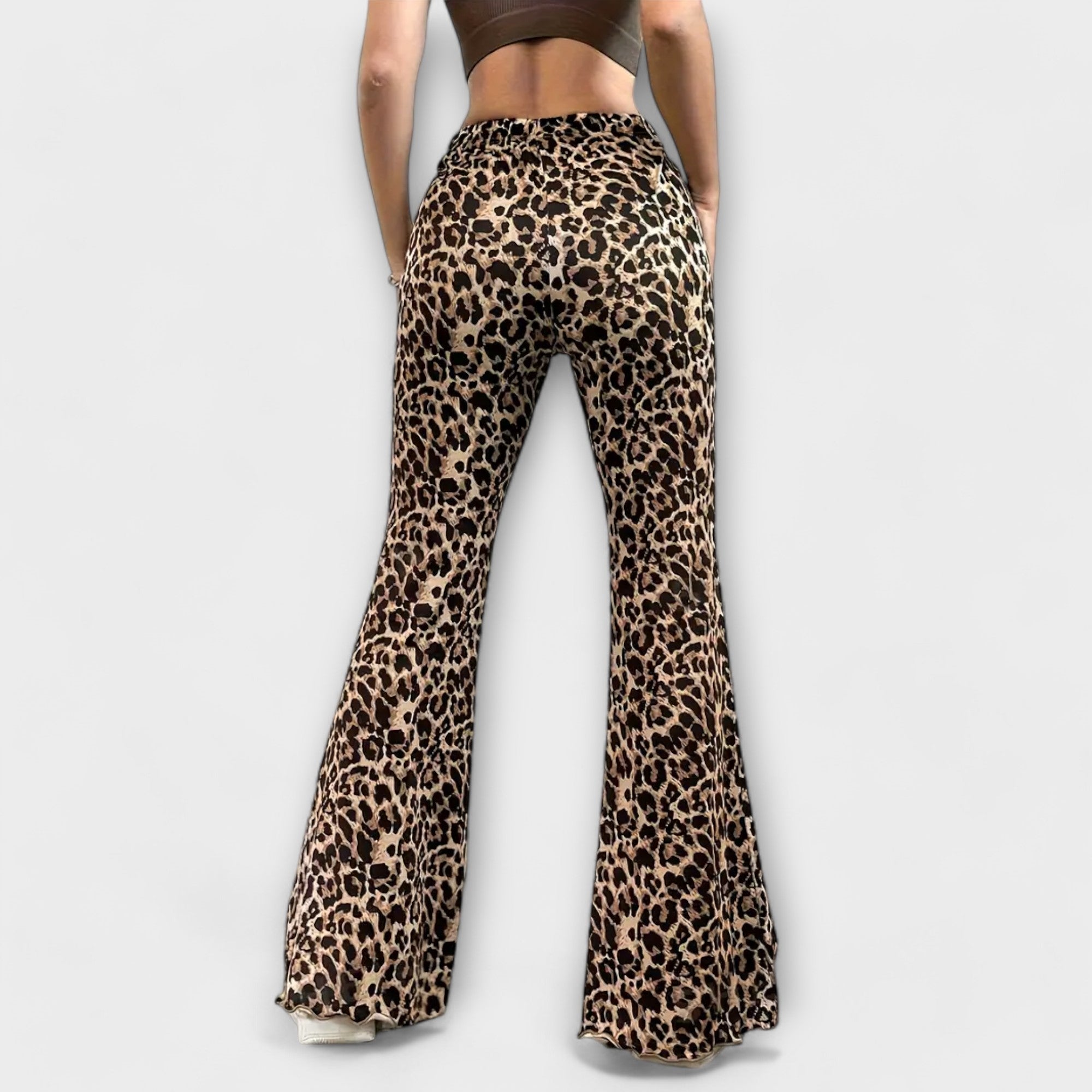 Savora™ Leopard Bootcut Trousers