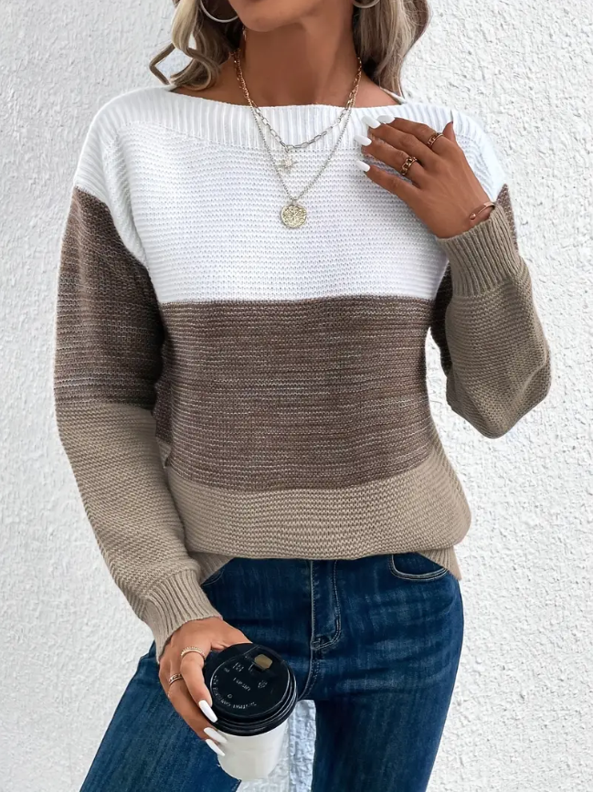 Savora™ - Elegant Long-Sleeve Sweater