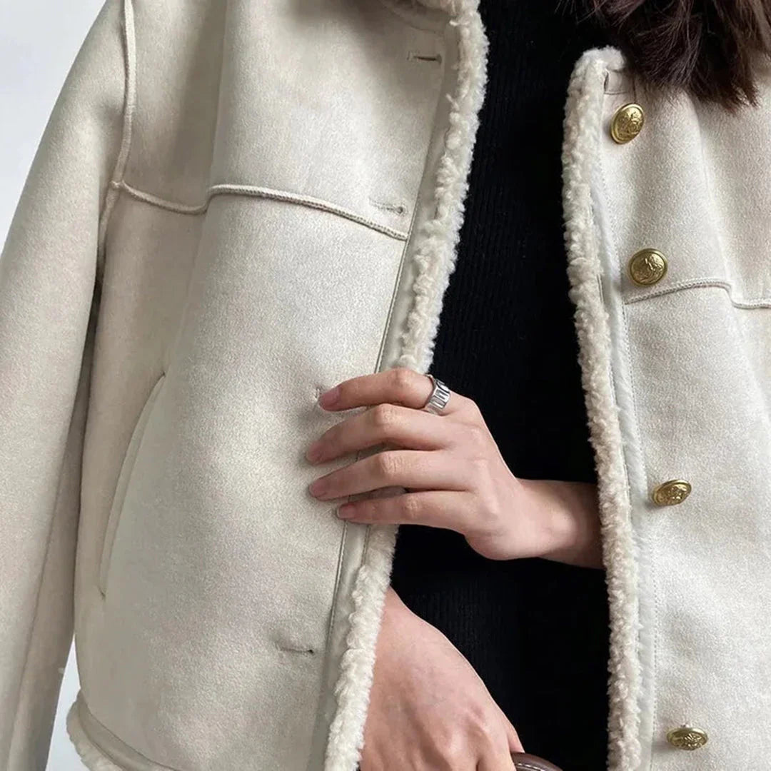 Savora™ - Shearling Button Jacket