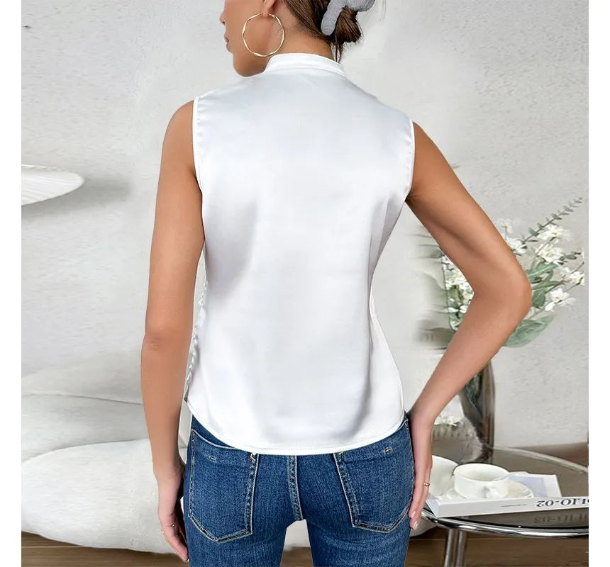 Savora™ | Classic Sleeveless Solid Blouse