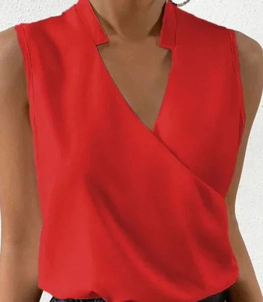 Savora™ | Classic Sleeveless Solid Blouse