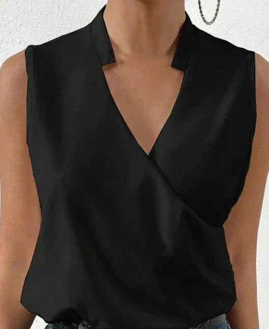 Savora™ | Classic Sleeveless Solid Blouse