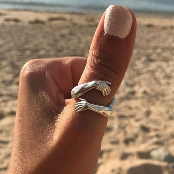Savora™ - Silver Adjustable Hug Ring