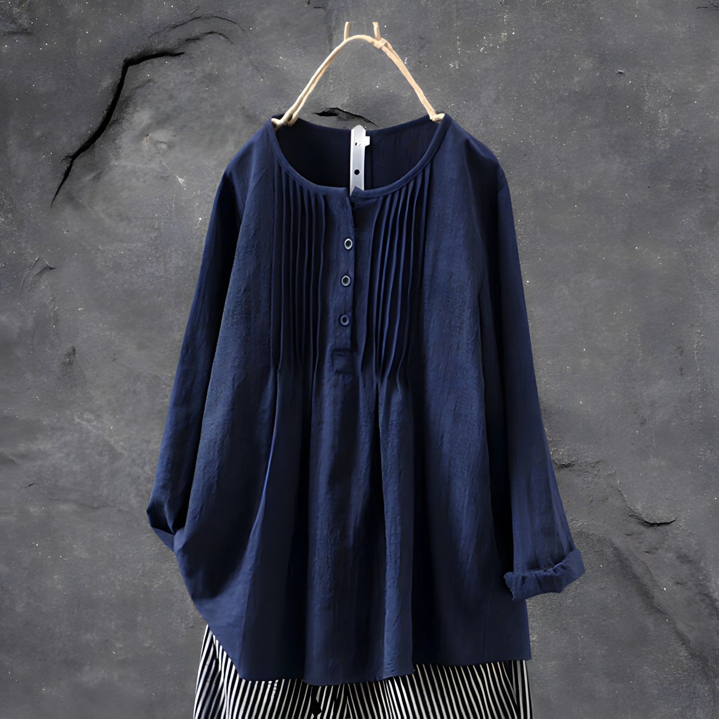Savora™ – Pleated Button Blouse