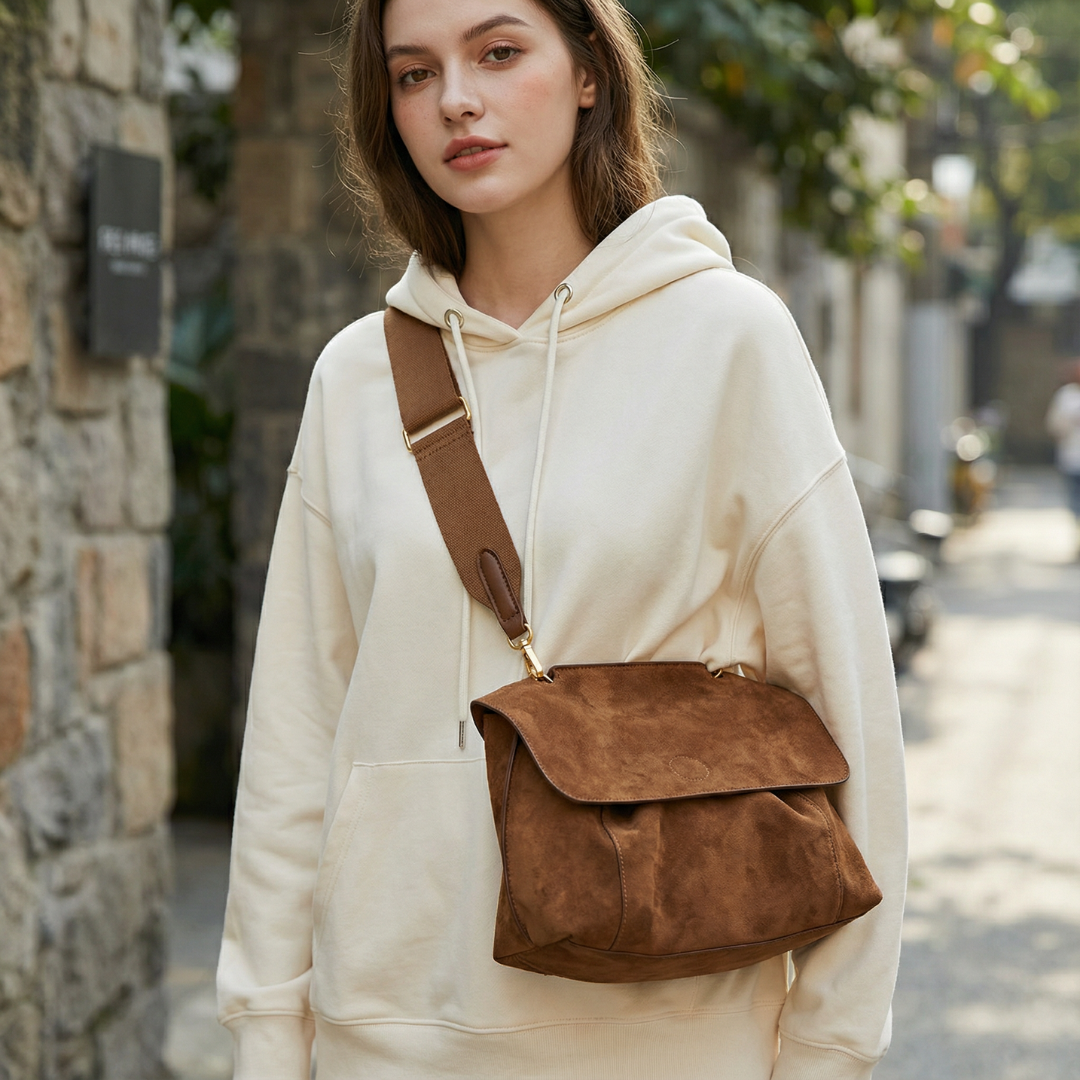 Mayla - Soft Suede Everyday Crossbody Tote