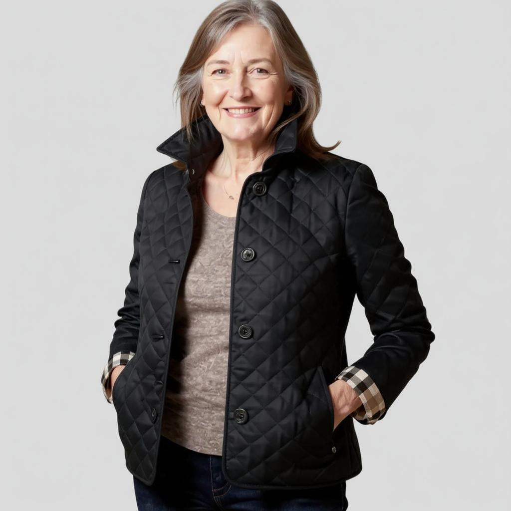 Savora™ | Quilted Jacket with Turned-Down Collar